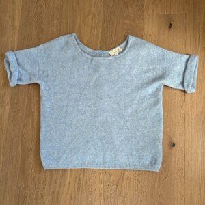 Sezane Paco Mohair Reversible Short Sleeve Cardigan